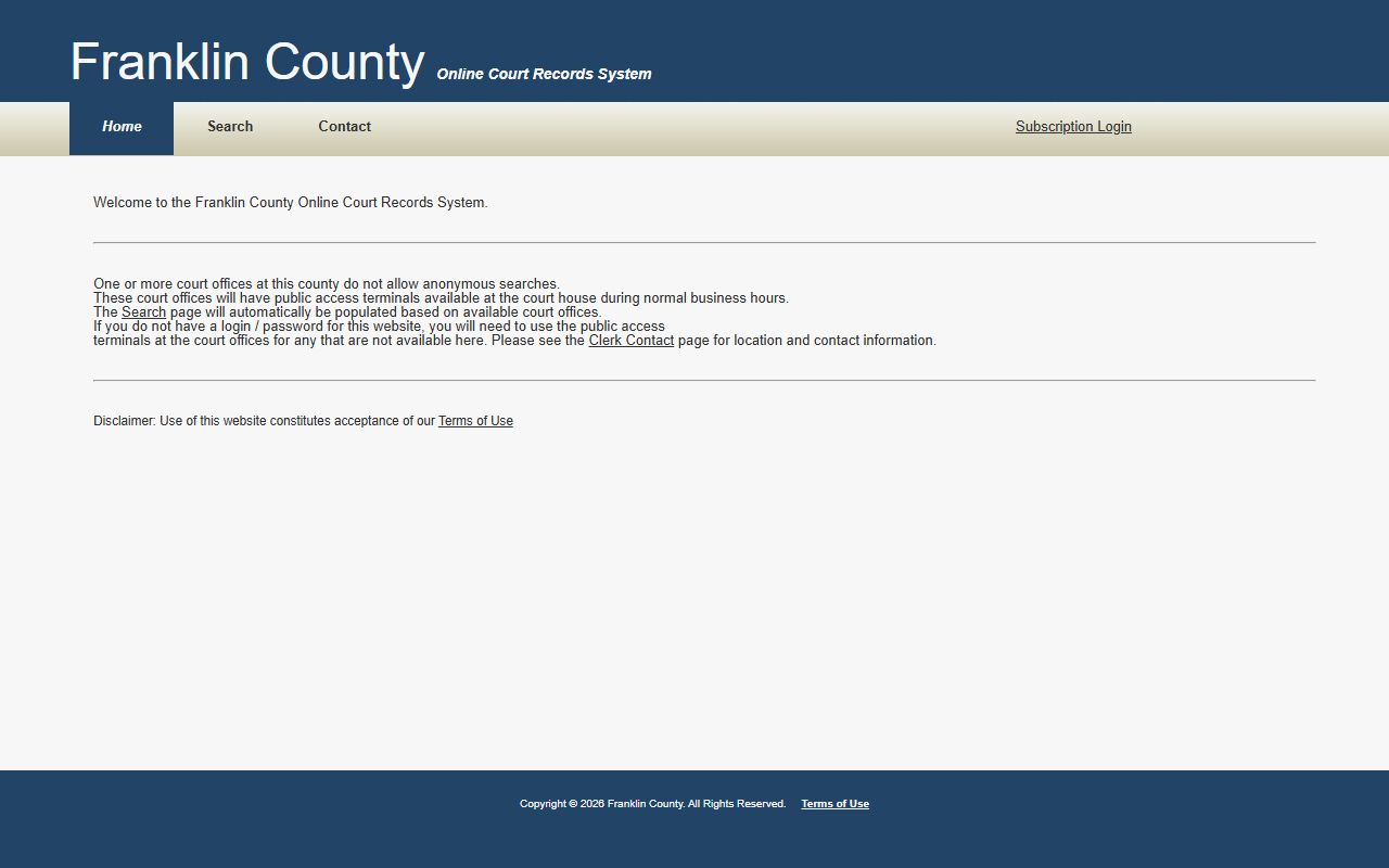 Franklin County bankruptcy records state court portal
