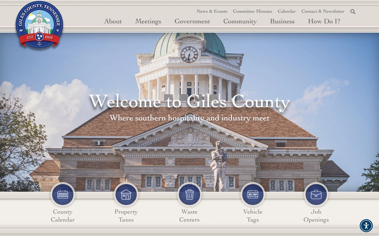 Giles County bankruptcy records government portal