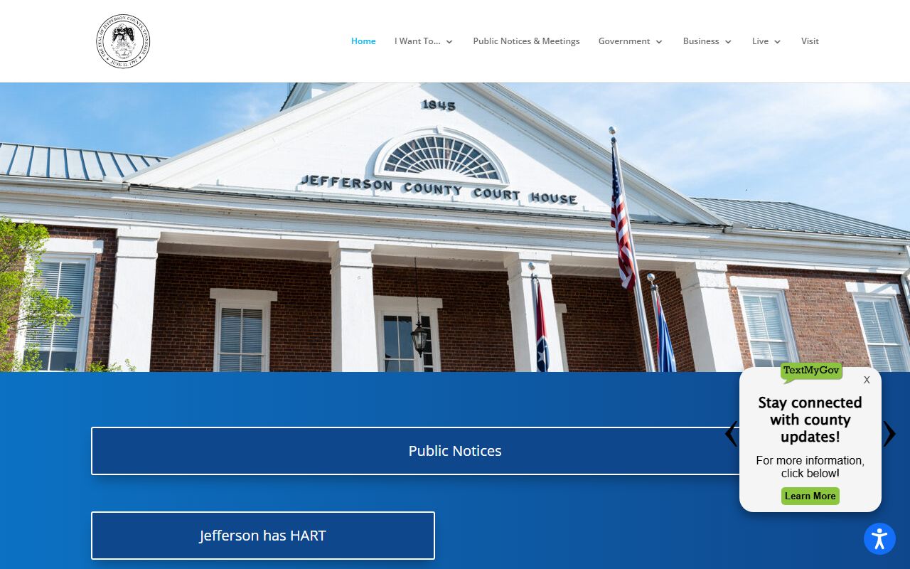 Jefferson County government portal for local court and bankruptcy records resources