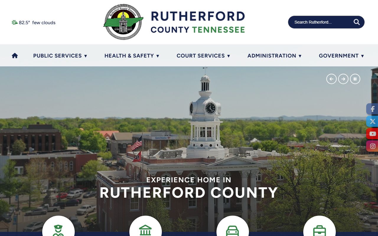 Rutherford County Circuit Court Clerk website for state civil records