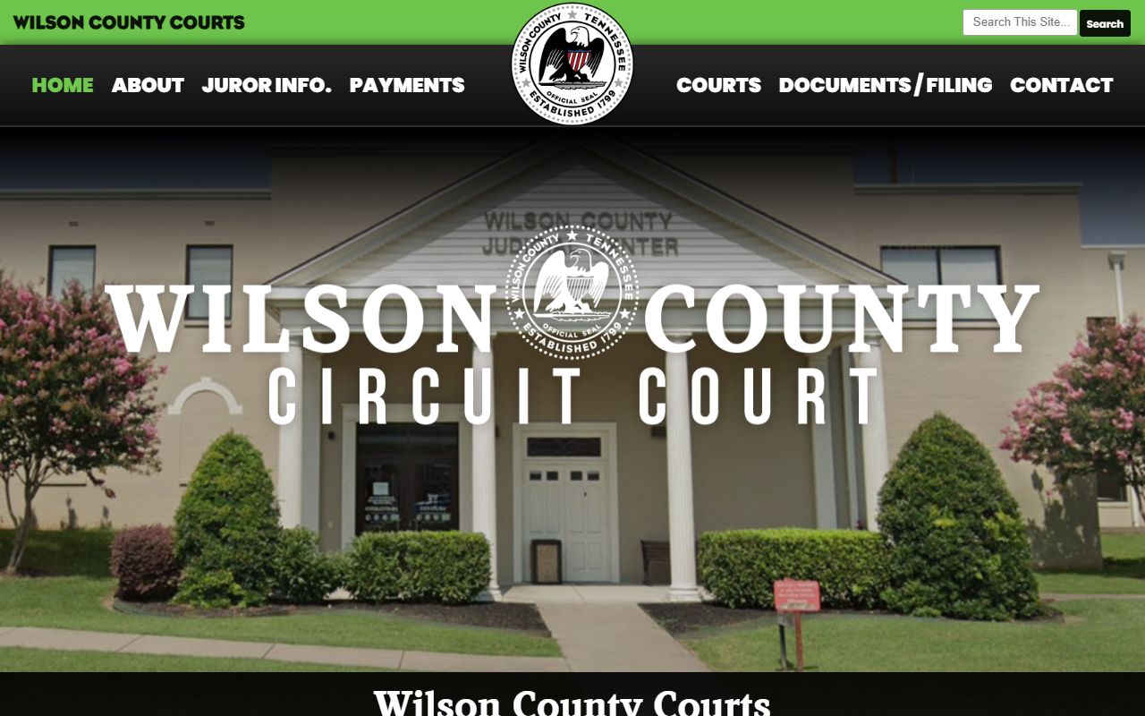 Wilson County Circuit Court Clerk website for bankruptcy record research