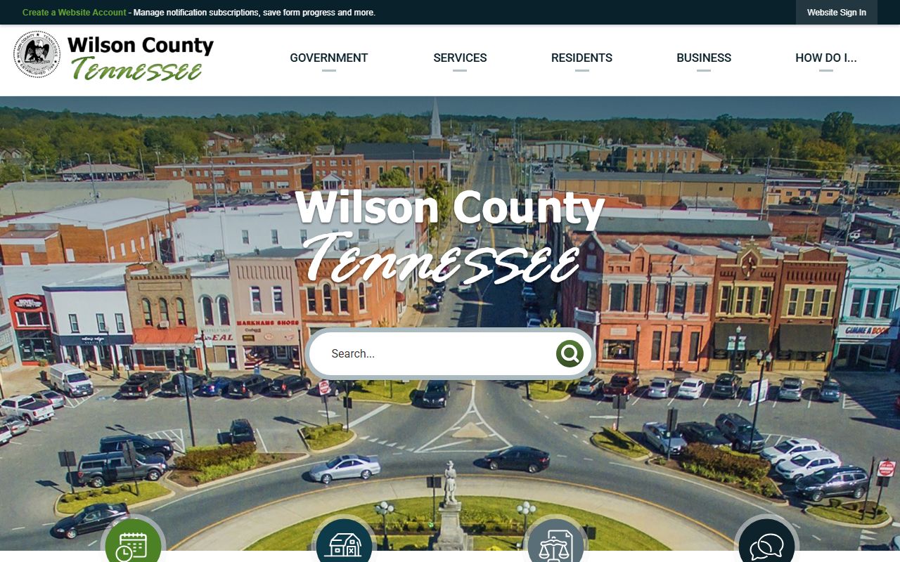 Wilson County government portal for bankruptcy record research